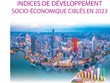 Indices de développement socio-économique ciblés en 2023