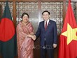 Entretien entre le président de l'AN vietnamienne et la présidente du Parlement du Bangladesh