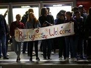 Les Européens saluent les réfugiés