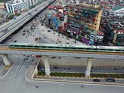 Hanoi: une rame d'essai teste la ligne ferroviaire urbaine Cat Linh-Ha Dong