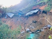 La scène d'un autre glissement de terrain dans le district de Phuoc Loc, province de Quang Nam