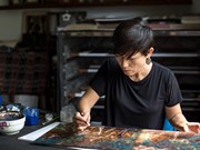 L'artiste japonaise Ando Saeko et son amour pour la laque vietnamienne