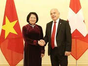 Entrevue entre la vice-présidente vietnamienne et le président de la Confédération suisse