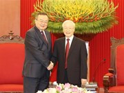 Le leader du PCV reçoit un responsable chinois