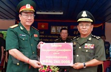 Mise en chantier d'un ouvrage financé par le Vietnam pour l'Armée cambodgienne