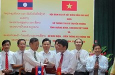 Information : promouvoir la coopération entre Quang Binh et Khammouane