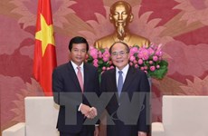 Le président de l’AN vietnamienne reçoit l’ambassadeur du Laos