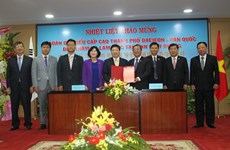 Binh Duong et Deajeon (R.de Corée) signent un accord de coopération
