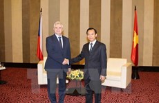 Le président du Sénat tchèque Milan Stech visite la ville de Da Nang