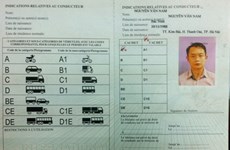 Ho Chi Minh-Ville délivre le permis de conduire international