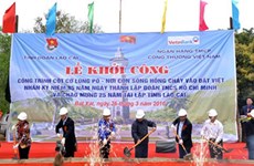 Mise en chantier de la tour du drapeau Lung Pô