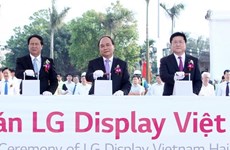 Lancement du projet LG Display Vietnam à Hai Phong