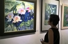 Vernissage de l’exposition de peinture ‘’Lotus’’ à Hanoi