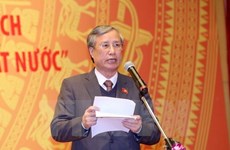 Le leader du PPRL Bounnhang Vorachith reçoit une délégation du PCV