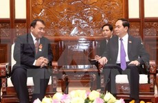 Le président Tran Dai Quang reçoit l’ambassadeur cambodgien