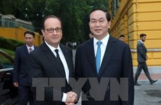 Le président français François Hollande en visite au Vietnam
