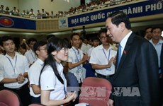 Tran Dai Quang à la rentrée scolaire de l’Université nationale de Ho Chi Minh-Ville 
