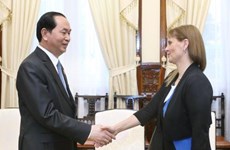 Le président Trân Dai Quang reçoit l’ambassadrice d’Israël au Vietnam