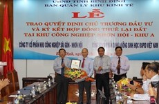 Binh Dinh: trois nouveaux projets de 570 milliards de dôngs autorisés