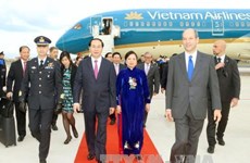 Le président Tran Dai Quang entame sa visite d’Etat en Italie