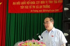 Le Président du Front de la Patrie du Vietnam rencontre l’électorat à Trà Vinh