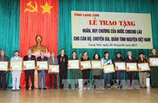 Le Laos salue les contributions des volontaires et experts de Lang Son