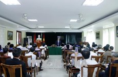 Conférence-bilan de l'Association générale des Vietnamiens au Laos 2017