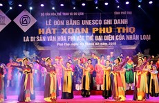 Patrimoine : le « hat xoan de Phu Tho » reçoit le certificat de l'UNESCO
