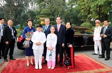  Cérémonie d’accueil officielle du président sud-coréen au Vietnam