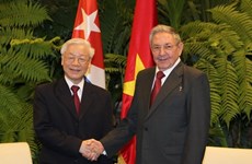 Le secrétaire général Nguyen Phu Trong en visite d'Etat à Cuba