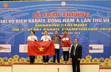 Karaté : le Vietnam termine en tête des 7es Championnats d’Asie du Sud-Est