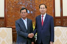 Le président Tran Dai Quang reçoit le vice-ministre laotien de la Sécurité publique