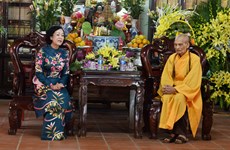 Félicitations au vénérable Thich Phô Tuê  à l’occasion du 2562e anniversaire de Bouddha