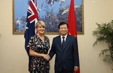 Le vice-PM vietnamien Trinh Dinh Dung reçoit la ministre australienne des AE