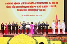 Célébration des dix ans de l’élargissement des limites administratives de Hanoi