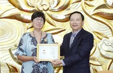 Mme l'ambassadeur de Belgique au Vietnam à l’honneur