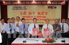 VNA et Thua Thien-Hue signent un accord de coopération dans la communication
