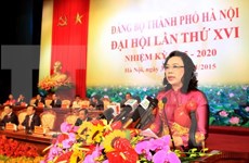 Clôture du 16e Congrès de l'organisation du Parti de Hanoi