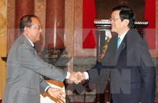 Le président Truong Tan Sang reçoit le ministre laotien de la Justice