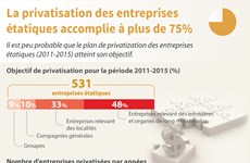 [Infographie] La privatisation des entreprises étatiques accomplie à plus de 75%