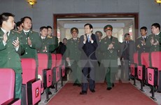 Le chef de l'Etat rend visite à l'Académie de logistique militaire 