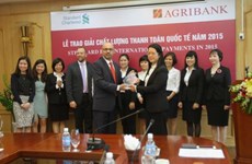 Agribank primée pour l'excellence de son paiement en 2015