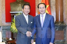 Le chef de l'Etat reçoit l’ambassadeur spécial Vietnam-Japon Sugi Ryotaro 