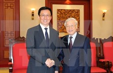 Le leader du PCV reçoit une délégation du Parti communiste chinois