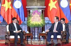 Le président Tran Dai Quang reçoit le PM laotien Thongloun Sisoulith
