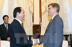 Le président Tran Dai Quang reçoit l'ambassadeur d'Australie