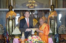 Le président du Vietnam achève sa visite d'Etat au Cambodge