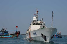 Protestation après l'attaque chinoise d'un bateaux de pêche vietnamien