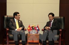 Pham Binh Minh rencontre les ministres des Affaires étrangères du Laos et du Brunei