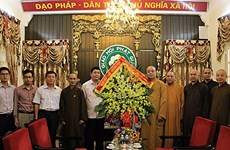 Vœux à l’Eglise bouddhique du Vietnam à l’occasion de la fête Vu Lan